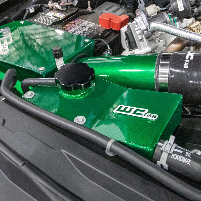 Ford Super Duty Coolant Tank Kit - Wehrli - Secondary Coolant Tank - Gloss Black - `17-`24