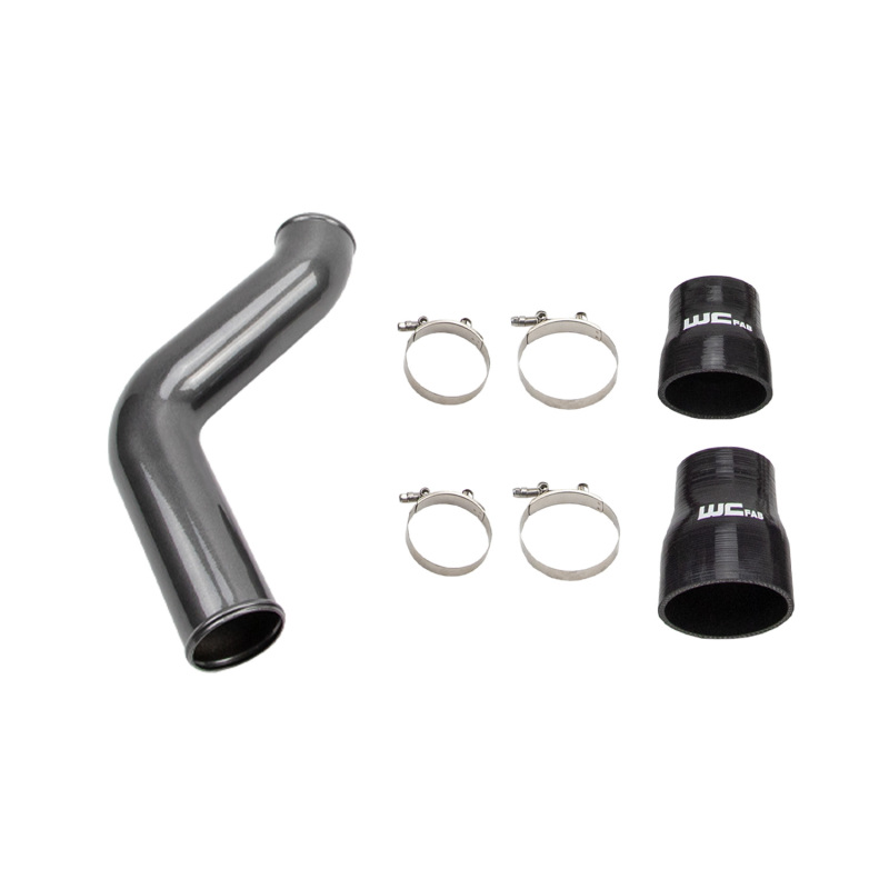 Ram 2500 Intercooler Pipe Kit - Passenger Side - Wehrli - High Flow 3.5” Diameter - Sparkle Granny Smith - `19-`24