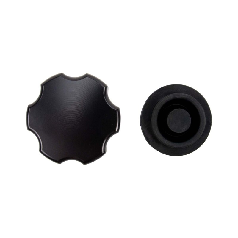 Ford Super Duty Oil Fill Cap - Wehrli - Billet, Brake Reservoir - Black Anodized - `11-`25