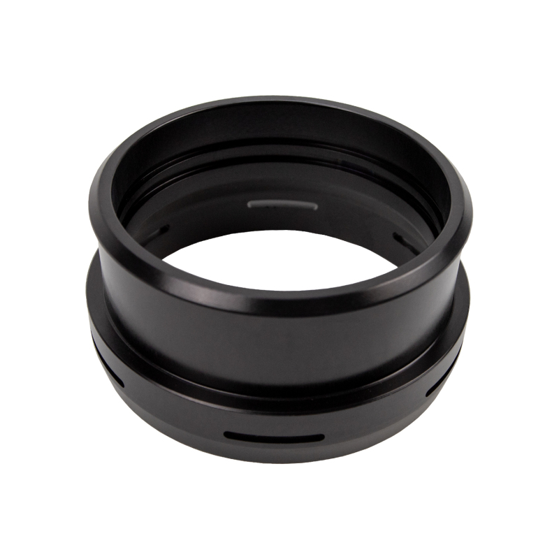 Ford Super Duty F-350 Intercooler Pipe - Cold Side - Wehrli - 3.5in, 14g Aluminum - Flat Black - `17-`25