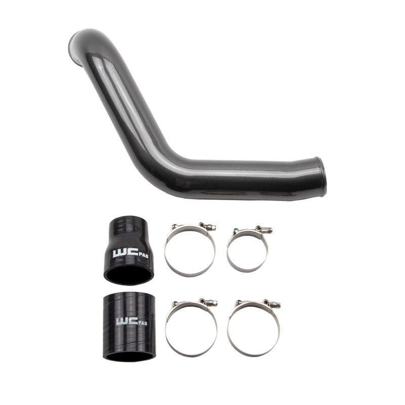 Chevrolet Duramax Intercooler Pipe - Passenger Side - Wehrli - 3in High Flow - Bengal Red - `04-`10