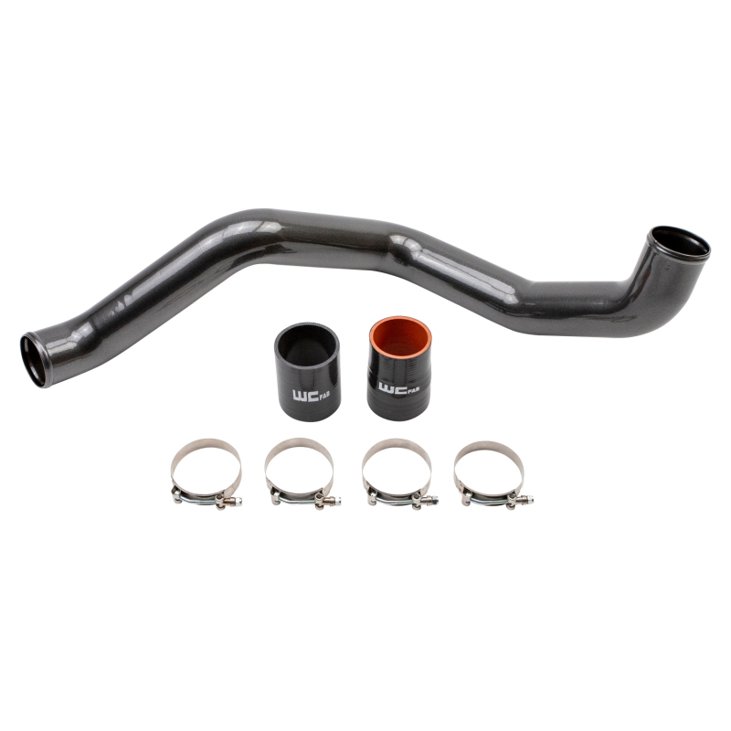 Chevrolet Silverado Intercooler Pipe - Driver Side - Wehrli - 3in - Fine Texture Black - `20-`25