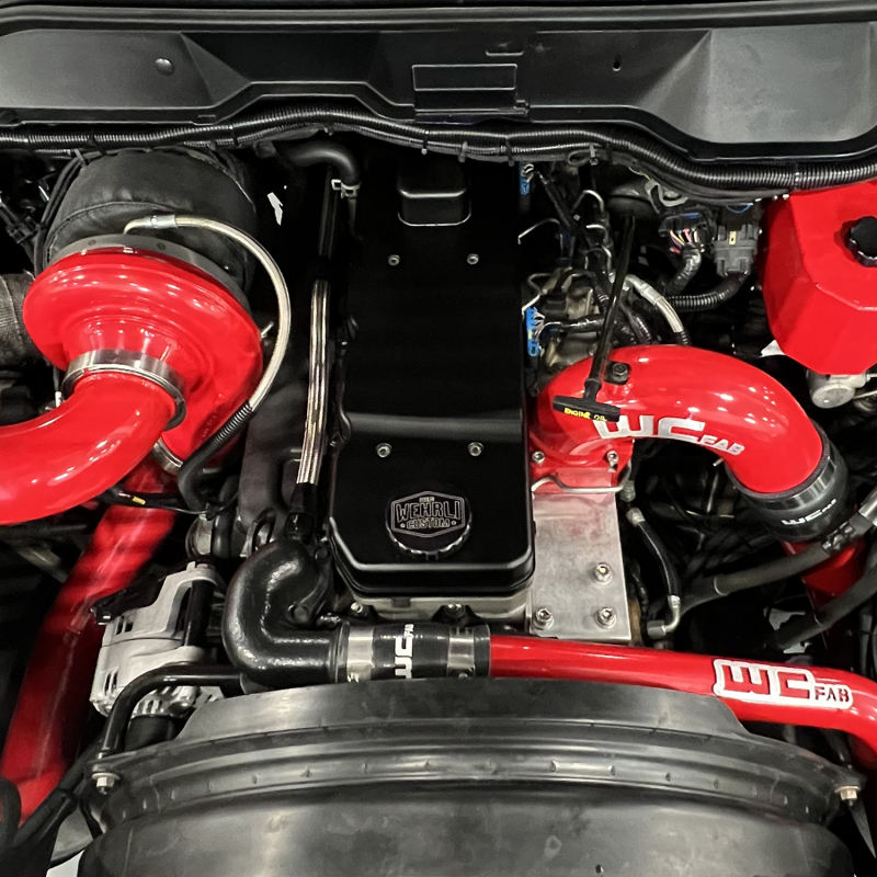 Ram 2500 Valve Covers - Wehrli - Billet, WCFab X D&J Precision - Sparkle Bomber Orange - `06-`18