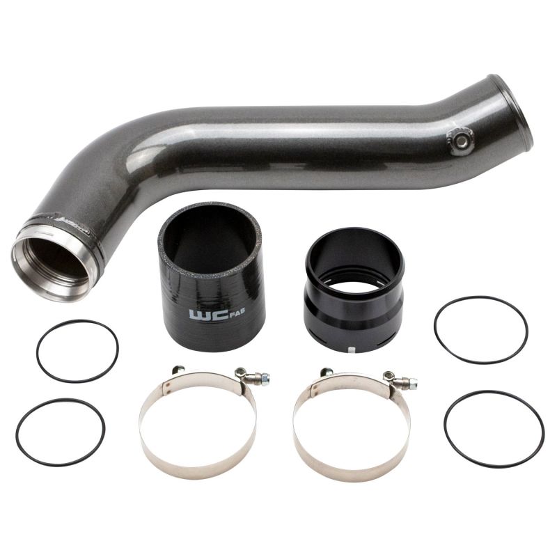 Chevrolet Duramax Intercooler Pipe - Passenger Side - Wehrli - High Flow 3.5in - Bronze Chrome - `20-`24