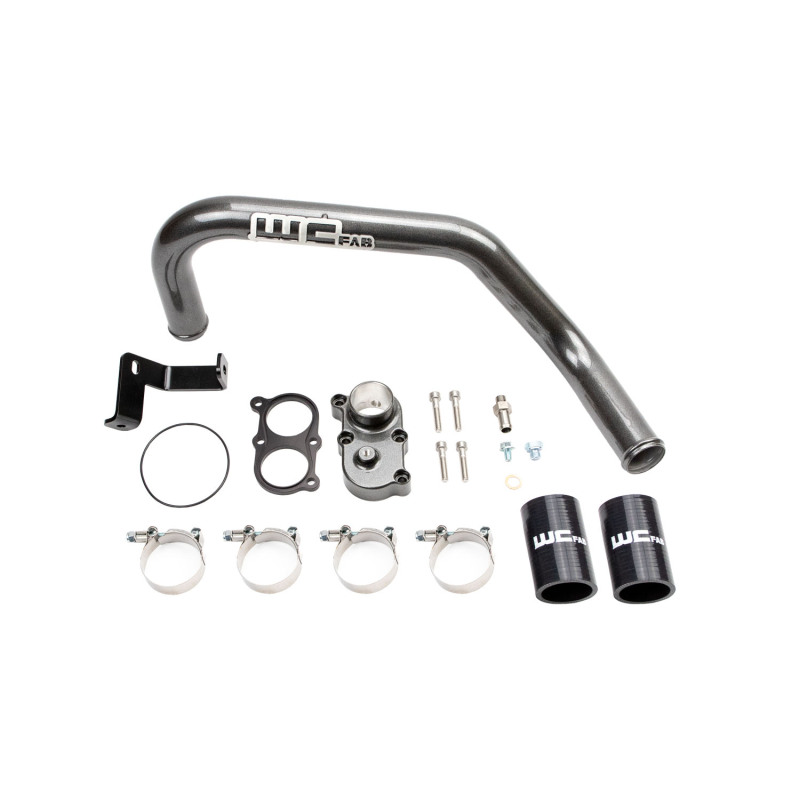 GMC Sierra Thermostat Housing Kit - Wehrli - Dual CP3 - Flat Black - `08-`10