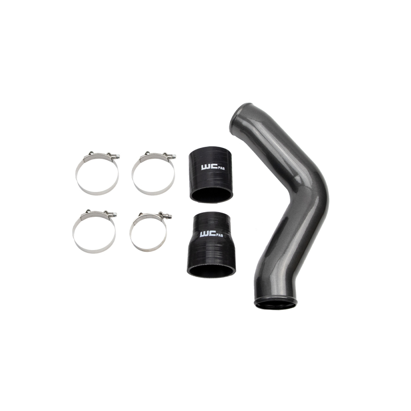 Ram 2500 Intercooler Pipe - Driver Side - Wehrli - High Flow 3.5 in. - Brizzle Blue - `13-`18