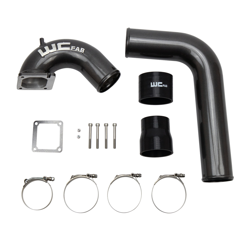 Dodge Ram Intercooler Pipe Kit - Wehrli - 3.5in Intake Horn & Driver Intercooler Pipe - Kiwi Green - `03-`07