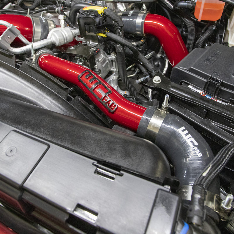 GMC Sierra 2500 Upper Coolant Pipe - Wehrli - Fabricated Aluminum - Bronze Chrome - `20-`25