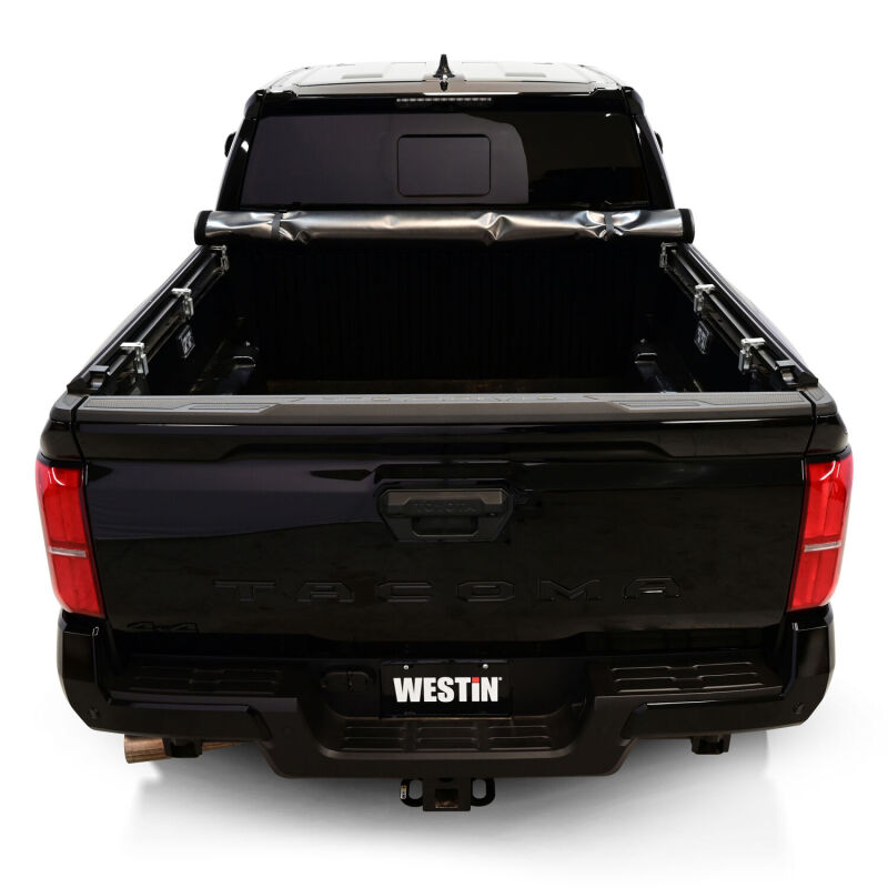 Toyota Tacoma Soft Roll-Up Tonneau Cover - Westin - Black - `24-`27