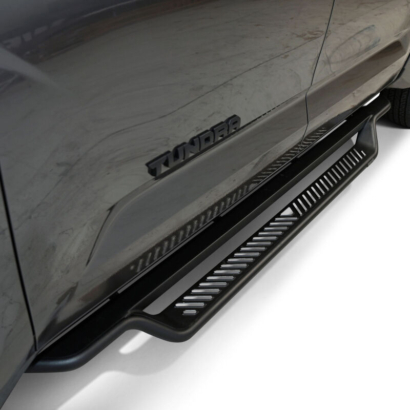 Toyota Tundra CrewMax Cab Running Boards - Westin - Outlaw Drop - Textured Black - `22-`26