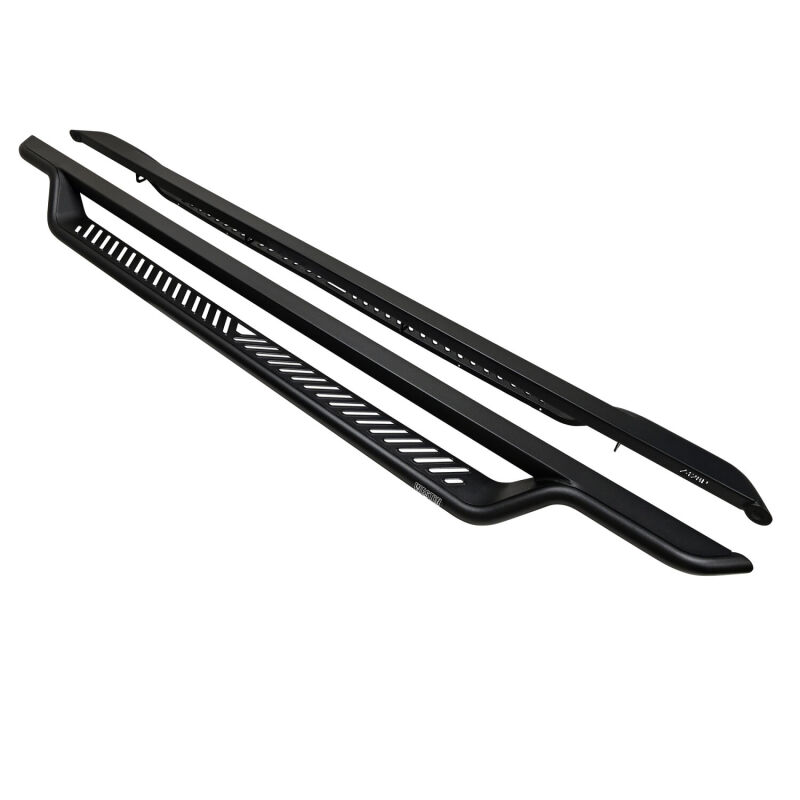 Toyota Tundra CrewMax Cab Running Boards - Westin - Outlaw Drop - Textured Black - `22-`26