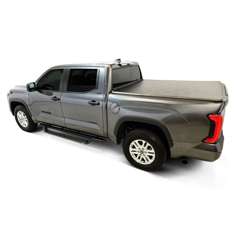 Toyota Tundra CrewMax Cab Running Boards - Westin - Outlaw Drop - Textured Black - `22-`26