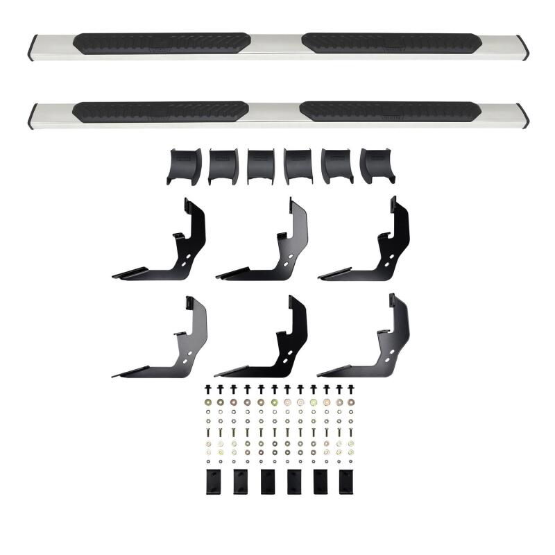 Chevrolet Silverado 1500 Crew Cab Nerf Bars - Westin - R5 with 5 inch wide step area - Stainless Steel - `19-`27