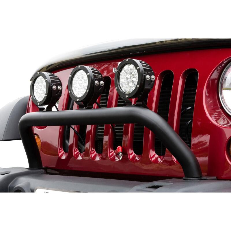 Jeep Wrangler Winch Mounting System - Westin - MAX Tray Bull Bar Light Mount - Black Wrinkle - `07-`16