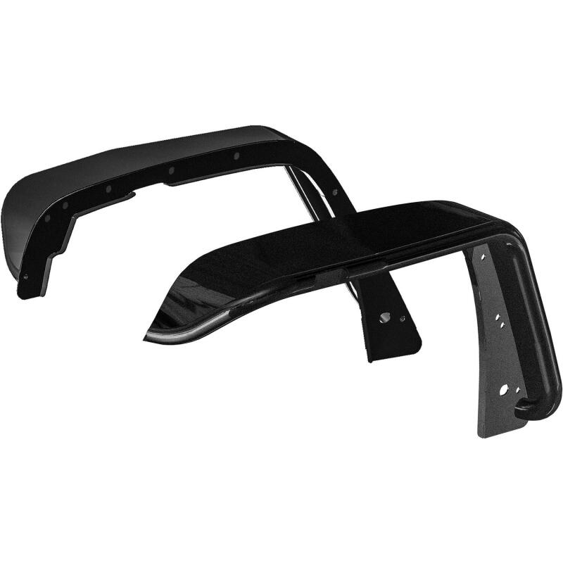 Jeep Wrangler Tube Fenders - Front - Westin - Snyper Tubular - Textured Black - `07-`17