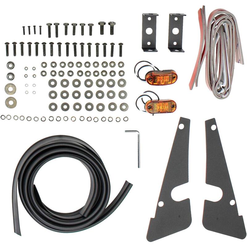 Jeep Wrangler Tube Fenders - Front - Westin - Snyper Tubular - Textured Black - `07-`17