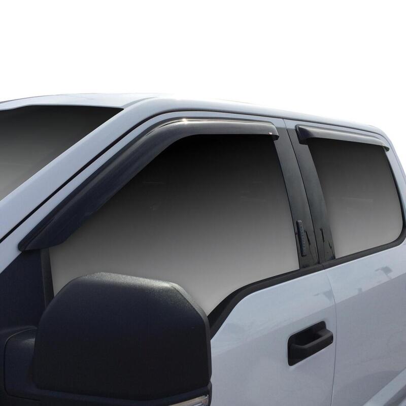 Ford F-150 Wind Deflectors - Side - Westin - Slim - Smoke - `15-`18