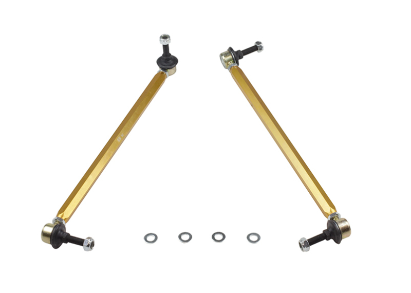 Chevrolet Camaro Sway Bar End Links - Front - Whiteline - Adjustable Heavy Duty (Steel Ball Joints, 380mm C-C) - `10-`27