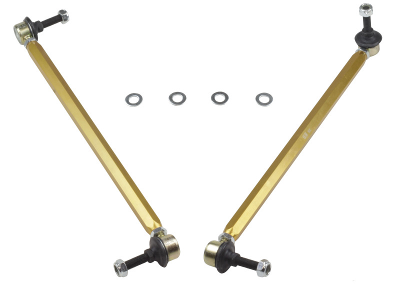 Chevrolet Camaro Sway Bar End Links - Front - Whiteline - Adjustable Heavy Duty (Steel Ball Joints, 380mm C-C) - `10-`27