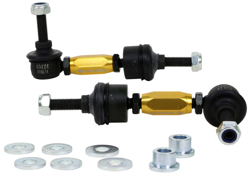 Ford Focus Sway Bar Link Kit - Rear - Whiteline - Adjustable Heavy Duty - `12-`27