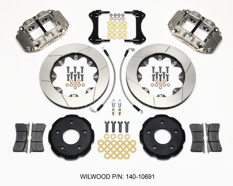 Pontiac Firebird Brake Kit - Front - Wilwood - Forged Superlite 4R ST BB - Nickel - `98-`02