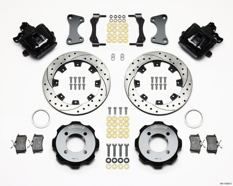 Ford Fiesta Brake Kit - Rear - Wilwood - 11.75in Drilled Rotors + BP-10 Pads - `11-`27