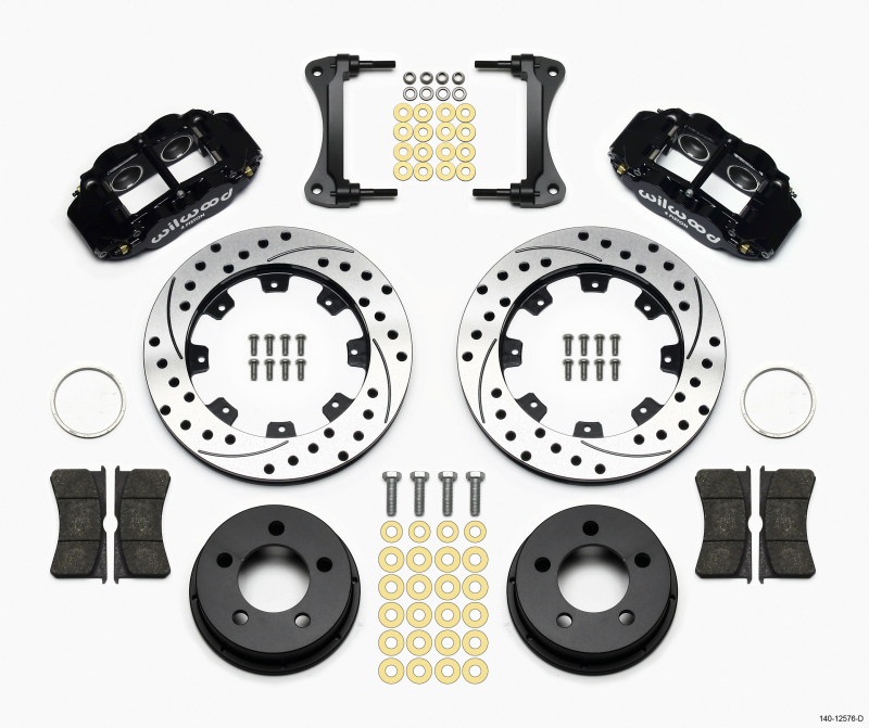 Jeep YJ Brake Kit - Front - Wilwood - Superlite 4R + 12.19in Drilled Rotors - `90-`06