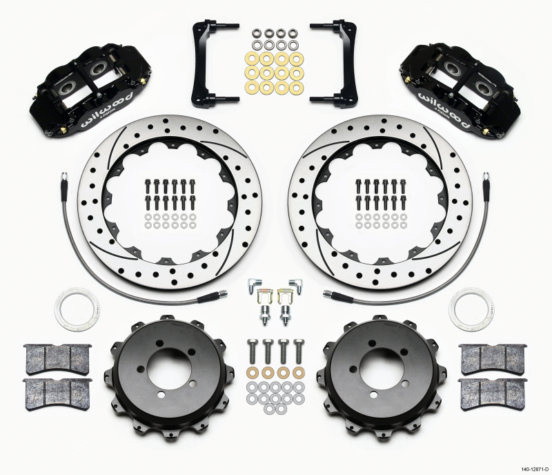 Toyota 86 Brake Kit - Rear - Wilwood - Narrow Superlite 4R + BP-10 Pads + 12.88in Drilled Rotors - `12-`27