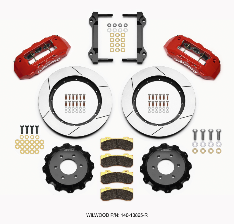 Ford F150 Brake Kit - Front - Wilwood - TX6R 15.50 in Rotors - Red - `10-`27