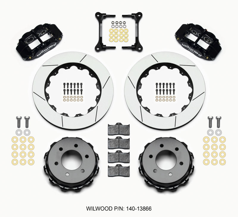 Ford F150 Brake Kit - Rear - Wilwood - Narrow Superlite 4R + BP-10 Pads + 14.25in Rotors - Black - `12-`27