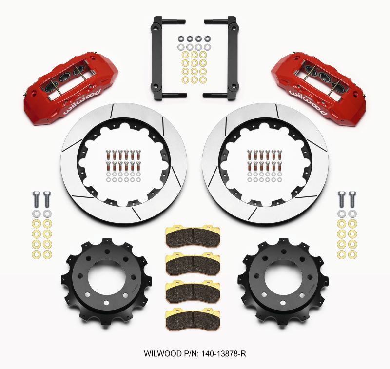 GMC H2 Brake Kit - Rear - Wilwood - TX6R, 16.00in Rotors, 4.63 Center - Red - `99-`10