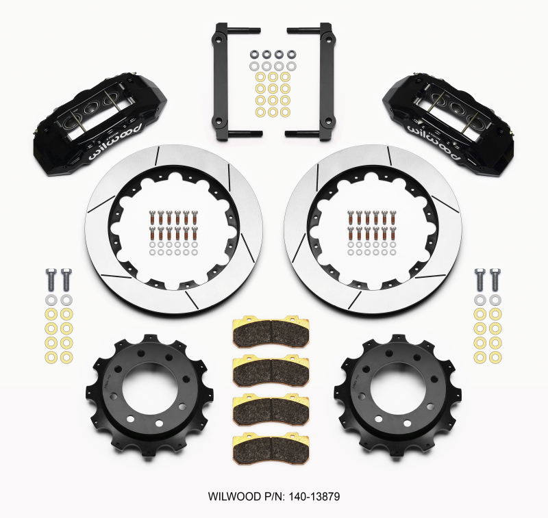 GMC 2500 HD Brake Kit - Rear - Wilwood - TX6R, 16.00in, GT-60 Rotors, Six-Piston Calipers - Black - `99-`10