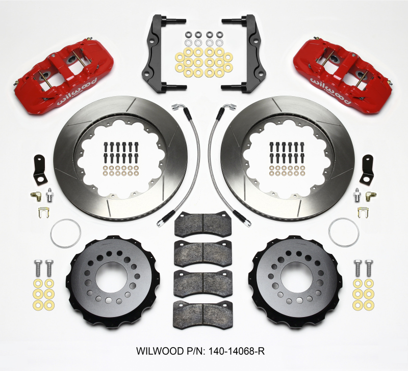 Dodge Challenger Brake Kit - Rear - Wilwood - AERO4 + BP-10 Pads + 14.00