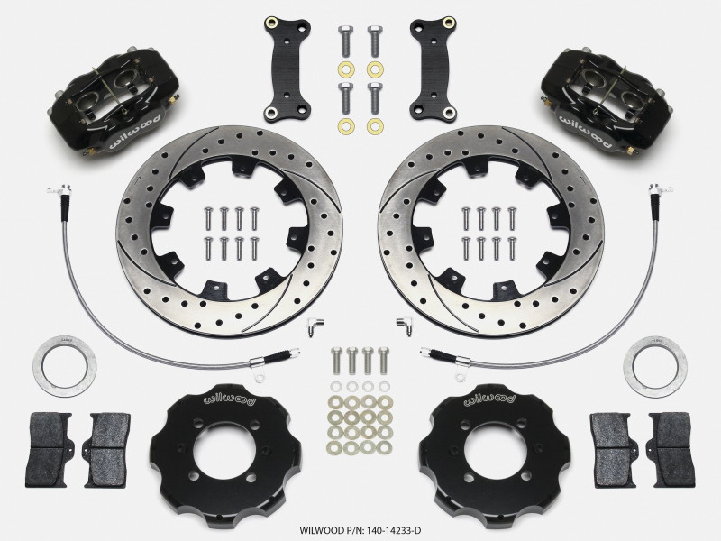 Mazda MX5 Miata Brake Kit - Front - Wilwood - Forged Dynalite Front Hat Kit 12.19in Drilled - `16-`27