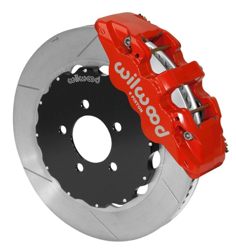 Ford Crown Victoria Brake Kit - Front - Wilwood - AERO6 14.00in GT Rotors - Red - `03-`11