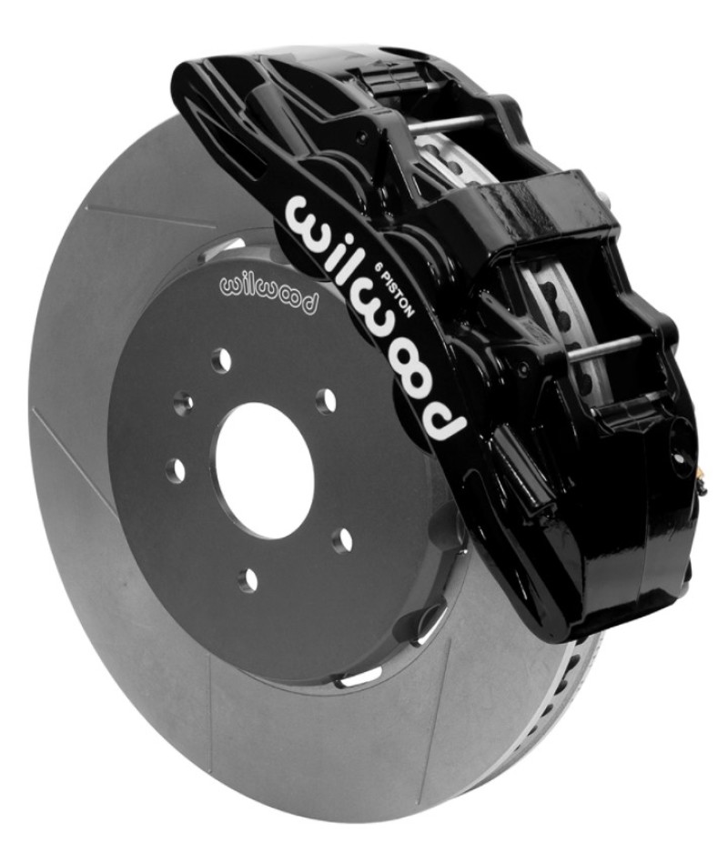 Chevrolet Corvette C7 Brake Kit - Front - Wilwood - SX6R 15in Slotted w/ Lines - Black - `14-`27
