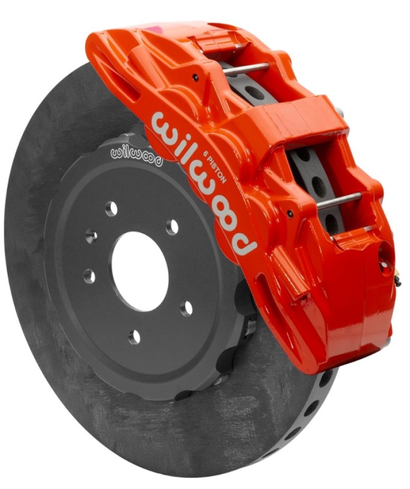 Chevrolet Corvette Brake Kit - Front - Wilwood - SX6R WCCB Carbon-Ceramic - Red - `14-`19