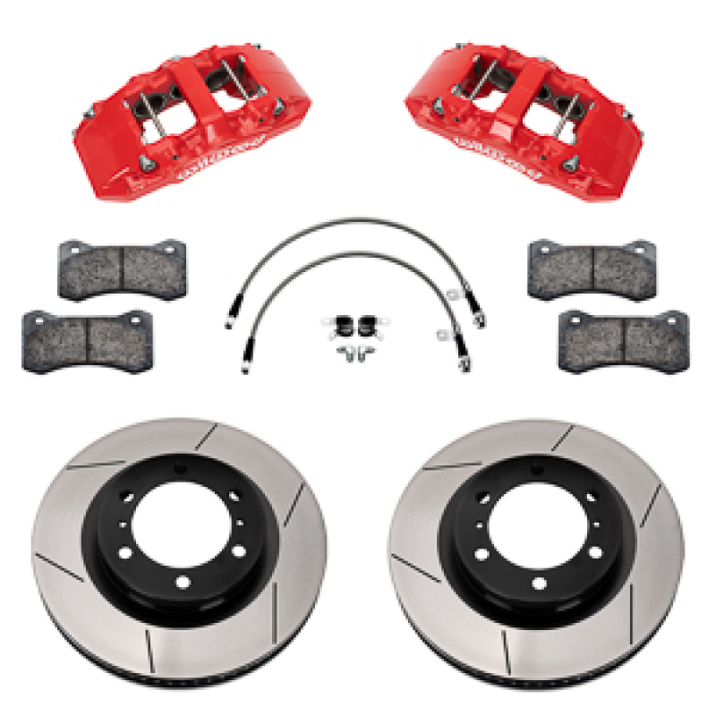 Toyota Tacoma Brake Kit - Front - Wilwood - Aero6-DM 13.38 In Rotor - Red - `24-`25
