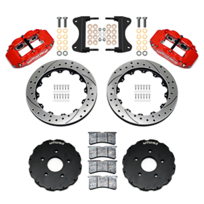 Chevrolet Corvette C7 Brake Kit - Front - Wilwood - Forged Narrow Superlite 6R + 13.06 Rotor SRP - Red - `14-`19