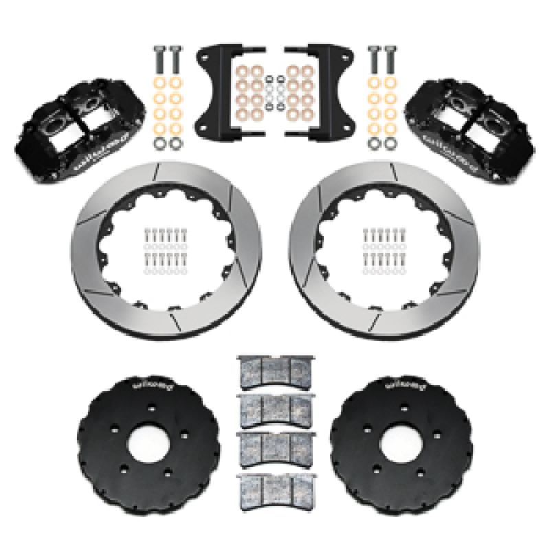 Chevrolet Corvette C7 Brake Kit - Front - Wilwood - Forged Narrow Superlite 6R + 13.06 Rotor - Black - `14-`19