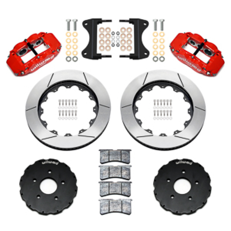 Chevrolet Corvette C7 Brake Kit - Front - Wilwood - Forged Narrow Superlite 6R + 14.00 Rotor - Red - `14-`19