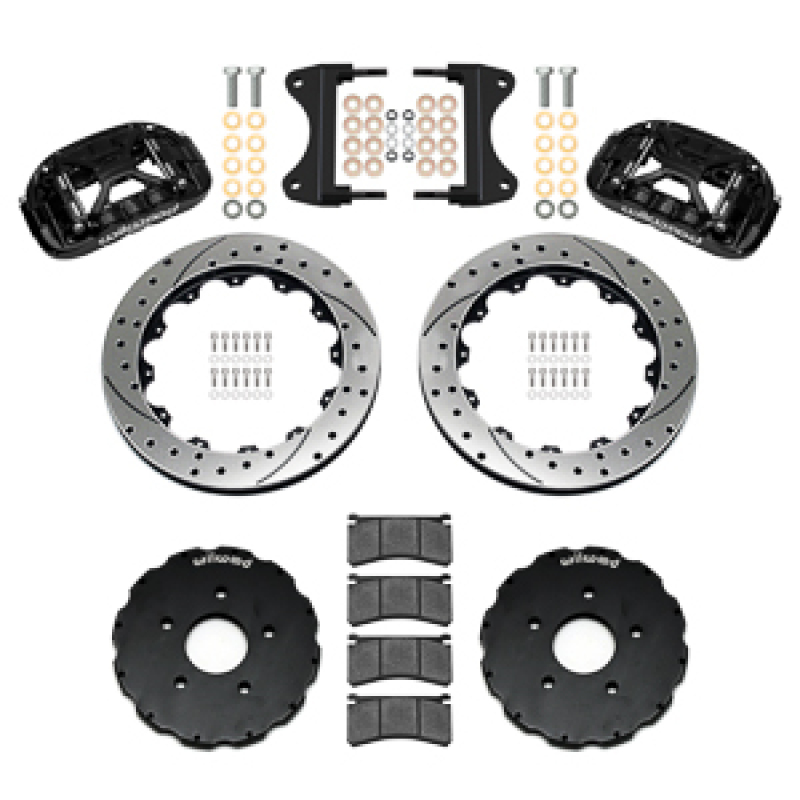 Chevrolet Corvette C7 Brake Kit - Front - Wilwood - Forged XRS6R + 13.06 Rotor SRP - Black - `14-`19