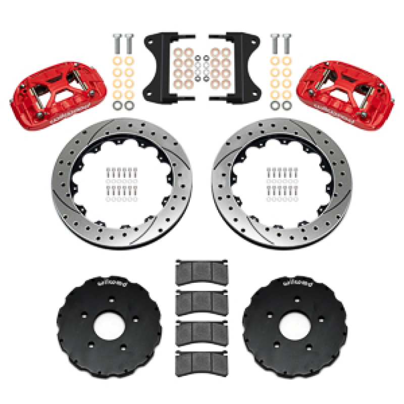 Chevrolet Corvette C7 Brake Kit - Front - Wilwood - XRS6R + 13.06 Rotor SRP - Red - `14-`19