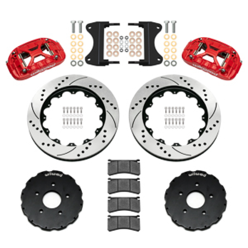 Chevrolet Corvette C7 Brake Kit - Front - Wilwood - Forged XRS6R + 14.00 Rotor SRP - Red - `14-`19