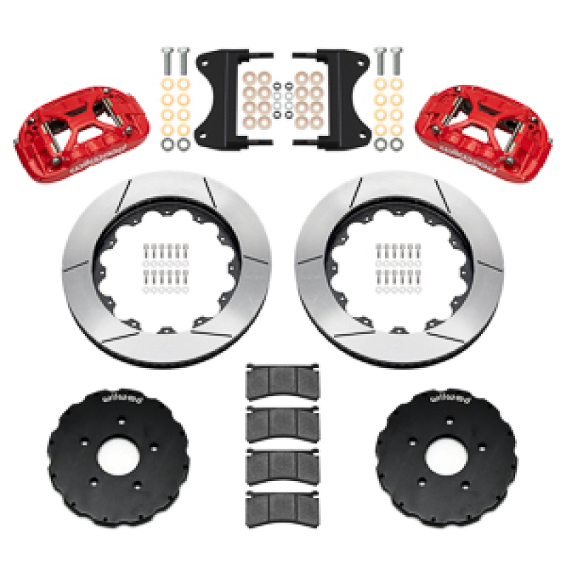 Chevrolet Corvette C7 Brake Kit - Front - Wilwood - Forged XRS6R + 14.00 Rotor - Red - `14-`19