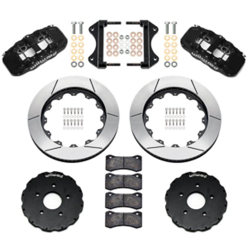Chevrolet Corvette C7 Brake Kit - Front - Wilwood - AERO6 + 14.00 Rotor - Black - `14-`19