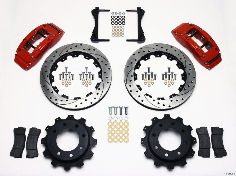 Hummer H2 Brake Kit - Rear - Wilwood - TC6R 16.00in Drilled - Red - `99-`10