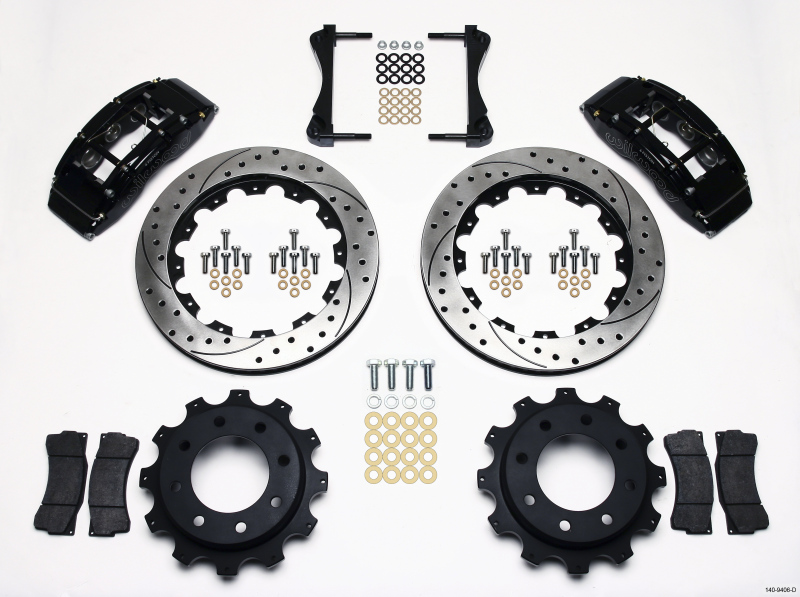 GMC Sierra 2500 HD Brake Kit - Rear - Wilwood - TC6R Rear, 16.00in Drilled Rotors + BP-10 Pads - `99-`10
