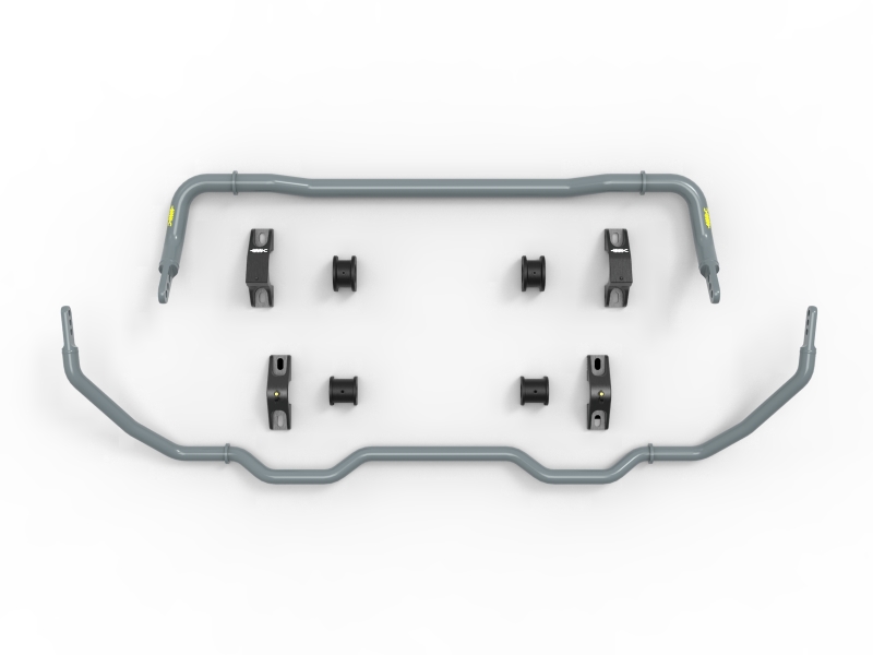 Tesla Model 3 Sway Bar Set - Front + Rear - aFe - 3-Way Adjustable, Durable Solid Gray Powder Coat - Gray - `18-`25