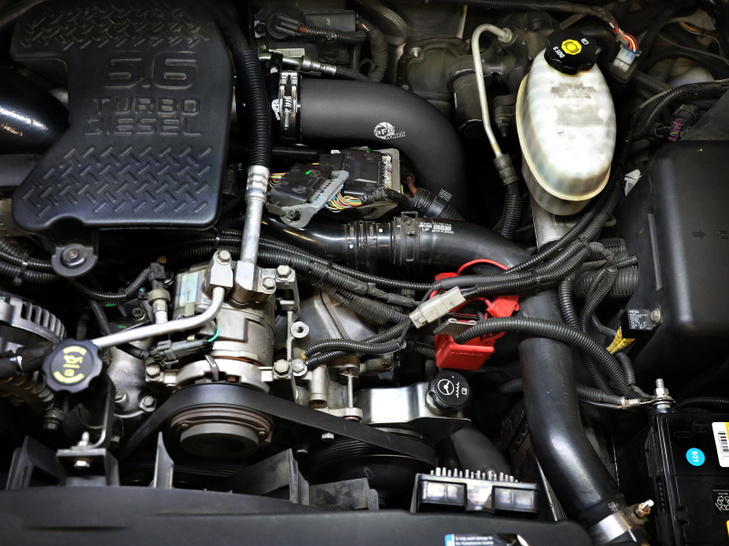 Chevrolet Silverado Intercooler Pipe Kit - aFe - BladeRunner Aluminum - Black - `06-`10